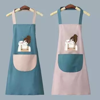 Кухонный Бытовой Водонепроницаемый и Маслостойкий Фартук Для Мужчин И Женщин Кулинария Выпечка Водонепроницаемый Маслостойкий Фартук Для Вытирания Рук
