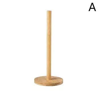 Кухонный деревянный рулонный держатель для бумажных полотенец, вертикальная подставка для ванной комнаты, одноразовая подставка