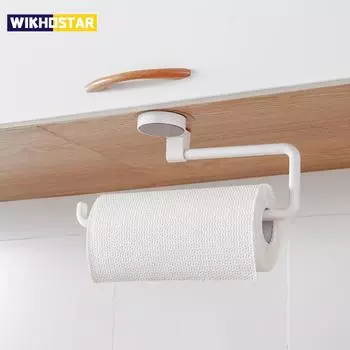 Кухонный держатель для туалетной бумаги, стеллаж для хранения, держатель для рулонной бумаги для ванной, вешалка для полотенец, вешалка для салфеток, подставка, полка, домашний органайзер