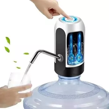 Кухонный детский мини-кулер для воды Кейтеринг Электрический водяной насос Бутылка Автоматический насос Чайник Питьевые принадлежности Бутыль-бар белый
