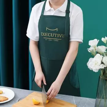 Кухонный фартук для приготовления пищи для мужчин и женщин, водонепроницаемый, для взрослых, модный кофейный комбинезон, фартук, кухонные принадлежности