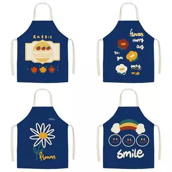 Кухонный фартук, фартук с героями мультфильмов, женский нагрудник для взрослых, белье для домашней кулинарии, выпечки, кофейни, фартук для уборки, кухонные аксессуары 47X38CM