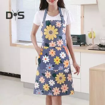 Кухонный фартук, маслостойкий, противообрастающий, регулируемый, в скандинавском стиле, для взрослых, с принтом, кухонный фартук