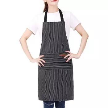 Кухонный фартук с регулируемым воротником, нагрудник, фартуки для готовки, удобные, с поясом, для выпечки, для работы по дому, для мужчин и женщин, для подарков, для стирки