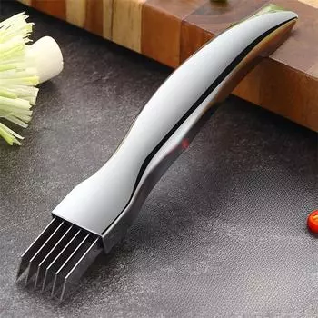 Кухонный гаджет из нержавеющей стали 304 для резки лука и мяса с острыми лезвиями для эффективной нарезки лука и костей. Arc handle