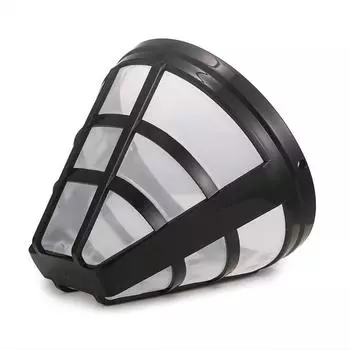 Кухонный гаджет Кофемашина Фильтр-сетка Инструмент для заваривания Кофейный фильтр Аксессуары для кофеварки Заправляемая корзина Стиль чашки чёрный