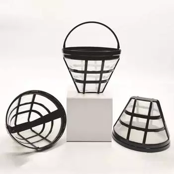 Кухонный гаджет Кофемашина Фильтр-сетка Инструмент для заваривания Кофейный фильтр Аксессуары для кофеварки Заправляемая корзина Стиль чашки