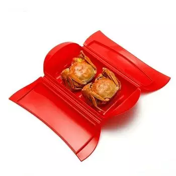 Кухонный гаджет, креативная силиконовая миска для рыбы, силиконовая клетка для приготовления на пару, микроволновая печь с крышкой, силиконовая коробка для приготовления на пару