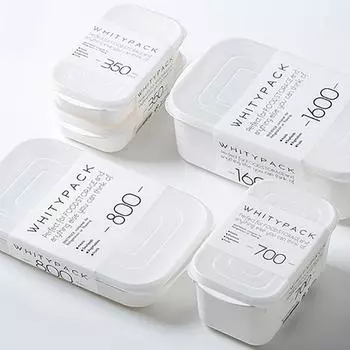 Кухонный холодильник для хранения продуктов. Белые контейнеры. Контейнеры для свежих коробок. Кухонный шкаф для хранения еды. Герметичный кухонный органайзер.