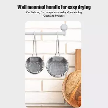 Кухонный хот-пот Шумовка Кухонное сито Многофункциональное совковое сито для лапши Картофель фри Нержавеющая сталь One Size