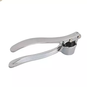 Кухонный инструмент для измельчения чеснока из нержавеющей стали серебряный