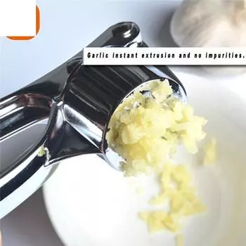 Кухонный инструмент для измельчения чеснока из нержавеющей стали серебряный