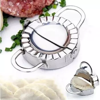 Кухонный инструмент для защиты окружающей среды, кондитерские инструменты из нержавеющей стали, упаковка для пельменей, слайсер, форма для пельменей, одна 7cm серебряный