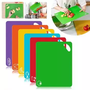 Кухонный инструмент Противоскользящая гибкая нескользящая разделочная доска Классификация Пластиковые разделочные доски красный