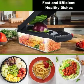 Кухонный измельчитель овощей Ручка для измельчителя лука Терка для еды Измельчитель для еды Инструмент для нарезки овощей
