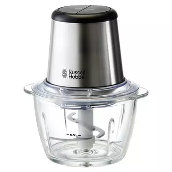 Кухонный комбайн Oishi and Associates Russell Hobbs, электрический миксер, мини-измельчитель, серебристый, 7820JP, 4 в 1, 0,5 л