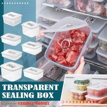 Кухонный контейнер для хранения электрического ящика для хранения холодильника с корзиной фильтра крышки D чистый