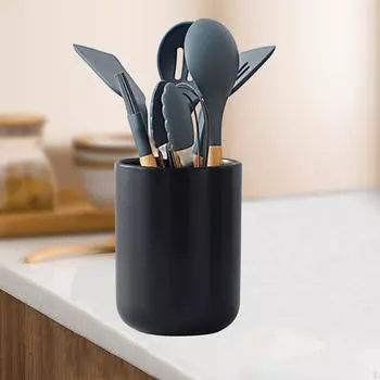 Кухонный контейнер для хранения, держатель для палочек для еды, фарфоровый гаджет, настольный многофункциональный бытовой предмет серый