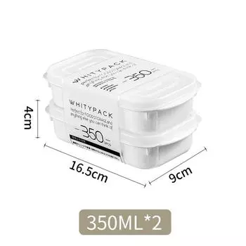 Кухонный контейнер для хранения Холодильник Контейнер для хранения продуктов Белые контейнеры Контейнеры для свежих продуктов Кухонное хранение Герметичный контейнер для продуктов Кухонный органайзер 350ml белый