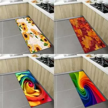 Кухонный ковер, коврик для двери, крыльца, спальни, гостиной, детский напольный ковер, коридор, балкон, нескользящий коврик 50x80cm