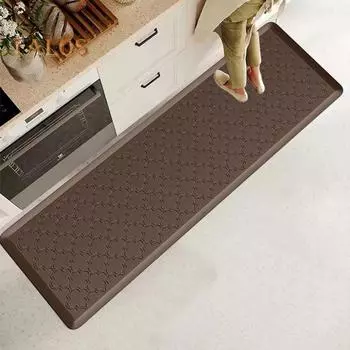 Кухонный ковер, нескользящий напольный коврик, маслостойкий, легко чистится, удобный напольный коврик для домашней ванной комнаты 120cm светло-серый