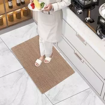 Кухонный ковер Прочный нескользящий кухонный коврик, впитывающий влагу, легко чистится, долговечный напольный коврик для дома бежевый