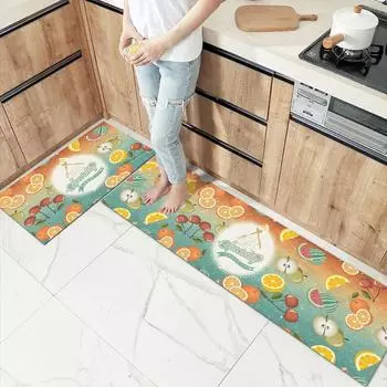 Кухонный коврик для пола, домашний входной коврик для ванной комнаты, противоскользящий моющийся коврик, ковер для прихожей, гостиная, спальня, коридор, длинный ковер 40cmx60cm 1pc