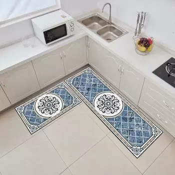 Кухонный коврик для прихожей, коридора, спальни, гостиной, длинный ковер, украшение, напольный ковер, балкон, ванная комната, противоскользящий входной коврик 40cmx60cm 1pc
