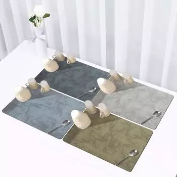 Кухонный коврик для сушки столешницы, водопоглощающий, быстросохнущий, противоскользящий, прямоугольная миска для посуды, тарелка, посуда, подставка для столовых приборов, подставка для чайника, чашка L светло-серый