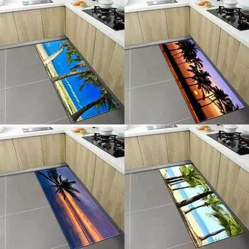 Кухонный коврик, домашний коврик для входной двери, спальня, гостиная, напольный ковер, нескользящий ковер для ванной комнаты 50x80cm