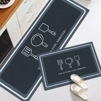 Кухонный коврик, домашний прямоугольный напольный коврик для гостиной, спальни, длинный ковер для прихожей, ванной комнаты, противоскользящий ковер, коврик для входа 40cmx60cm 1pc