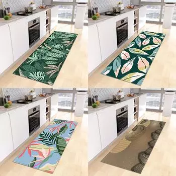 Кухонный коврик, дверной коврик для гостиной, напольный коврик для спальни, домашний коридор, балконная дверь, нескользящий ковер 50x80cm