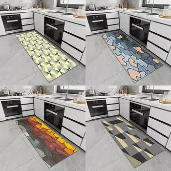 Кухонный коврик, коврик для двери, крыльца, длинный ковер для спальни, балкона, ванной комнаты, нескользящий пол, ковер для гостиной 50x80cm