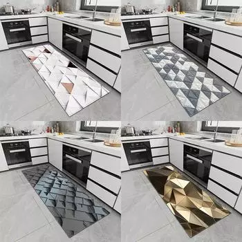 Кухонный коврик, коврик для входной двери, длинный ковер для спальни, нескользящий пол для ванной комнаты, ковер для гостиной 50x80cm