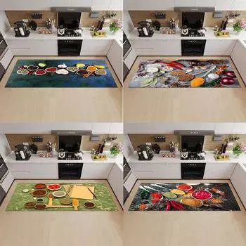 Кухонный коврик Коврик для входной двери Гостиная Спальня Длинный ковер Коридор Нескользящий пол Детский ковер 50x80cm