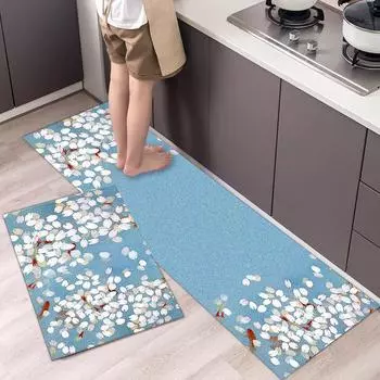 Кухонный коврик Нескользящий коврик для ванной Мягкий напольный коврик для спальни Коврик для гостиной Коврик для двери Кухонный коврик 40cmx60cm