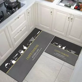 Кухонный коврик Нескользящий Крытый Открытый Ковер Для Прихожей Спальня Гостиная Длинный Полосатый Коврик Ванная Комната Коврик Тонкий Входной Коврик 40cmx60cm 1pc