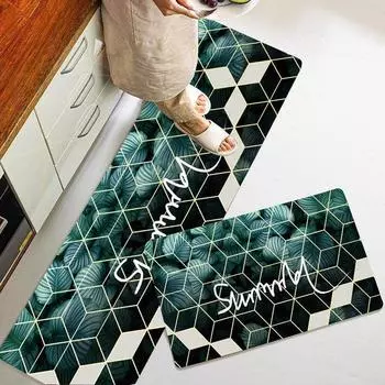 Кухонный коврик, противоскользящий напольный коврик для ванной комнаты, спальня, гостиная, мягкий ковер, впитывающий быстросохнущий ковер, коврик для входа в туалет 40cmx60cm 1pc