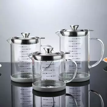 Кухонный масляный фильтр большой емкости, герметичный горшок с фильтрующей сеткой из нержавеющей стали 304, стеклянный резервуар для хранения масла, бутылка для остатка масла