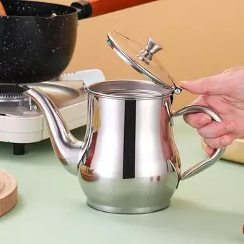 Кухонный масляный фильтр, кухонные принадлежности, резервуар для хранения, контейнер для жироулавливающего фильтра, масляный фильтр для ресторана, масляные баки из нержавеющей стали 48oz