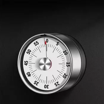 Кухонный механический цифровой таймер Магнитный кулинарный кабинет Фитнес-будильник с обратным отсчетом LXY чёрный