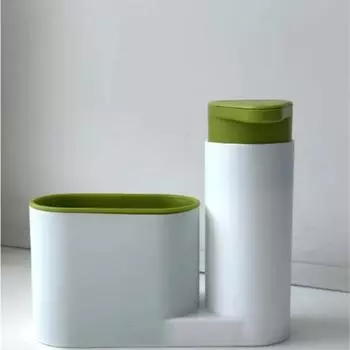 Кухонный механический дозатор моющих средств, Дозатор кухонного мыла, Ящик для хранения губки