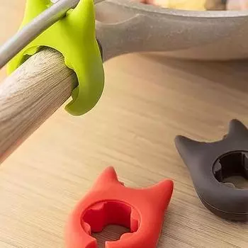 Кухонный многофункциональный держатель для лопатки, силиконовый зажим для кастрюли, препятствующий переливанию, держатель для ложки, препятствующий ожогам, кухонные гаджеты для приготовления пищи