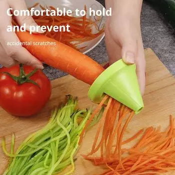 Кухонный многофункциональный измельчитель Творческий спиральный измельчитель Вращающийся измельчитель Овощерезка Терка зелёный