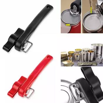 Кухонный многофункциональный ручной консервный нож из нержавеющей стали красный