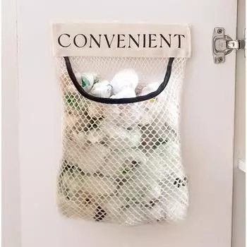 Кухонный мусорный мешок Сумка для хранения Сетчатый мешок на липучке Домашний мусор Сетчатый мешок для мусора Настенный мешок для хранения Regular #C1KN9#