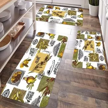 Кухонный напольный коврик, нескользящий и маслостойкий, длинная полоса, бытовая входная дверь, туалетный абсорбирующий маслопоглощающий коврик 40x60cm