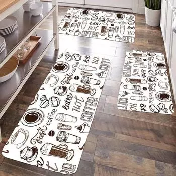 Кухонный напольный коврик, нескользящий и маслостойкий, длинная полоса, бытовая входная дверь, туалетный абсорбирующий маслопоглощающий коврик 40x60cm