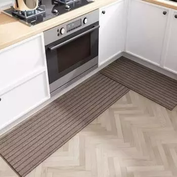 Кухонный напольный коврик в полоску, прямоугольник, сплошной цвет, противоскользящий, толстый, лохматый, суперпоглощающий воду, масло, бытовой коврик для ванной комнаты, коврик для пола 120cm