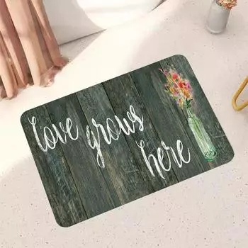 Кухонный напольный коврик, впитывающий масло, впитывающий напольный коврик, нескользящий коврик для ног, маслостойкий водонепроницаемый бытовой коврик, дверной коврик, мультяшный ковер 40x60cm